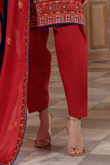 UAE-3 Piece Embroidered Lawn Suit with Embroidered Borders CL-52449