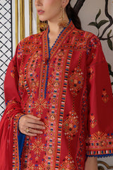 UAE-3 Piece Embroidered Lawn Suit with Embroidered Borders CL-52449
