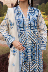 UAE-3 Piece Embroidered Lawn Suit with Embroidered Borders CL-52450