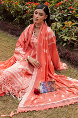UAE-3 Piece Embroidered Lawn Suit with Embroidered Denting Dupatta DN-62031