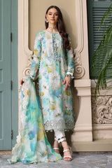 UAE-3 Piece Embroidered Printed Lawn Suit