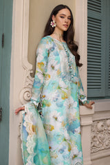 UAE-3 Piece Embroidered Printed Lawn Suit
