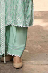 UAE-3 Piece Embroidered Printed Lawn Suit with Embroidered Denting Dupatta DN-62016