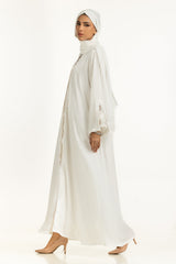 UAE-Georgette Embellished Abaya With Scarf IPAB-22161