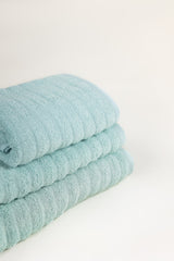 UAE-Glass Blue Combed Plain Towel