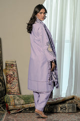 UAE-3 Piece Embroidered Khaddar Suit