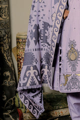UAE-3 Piece Embroidered Khaddar Suit