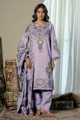 UAE-3 Piece Embroidered Khaddar Suit