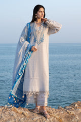 UAE-3 Piece Embroidered Lawn Suit with Jacquard Dupatta MJ-52021