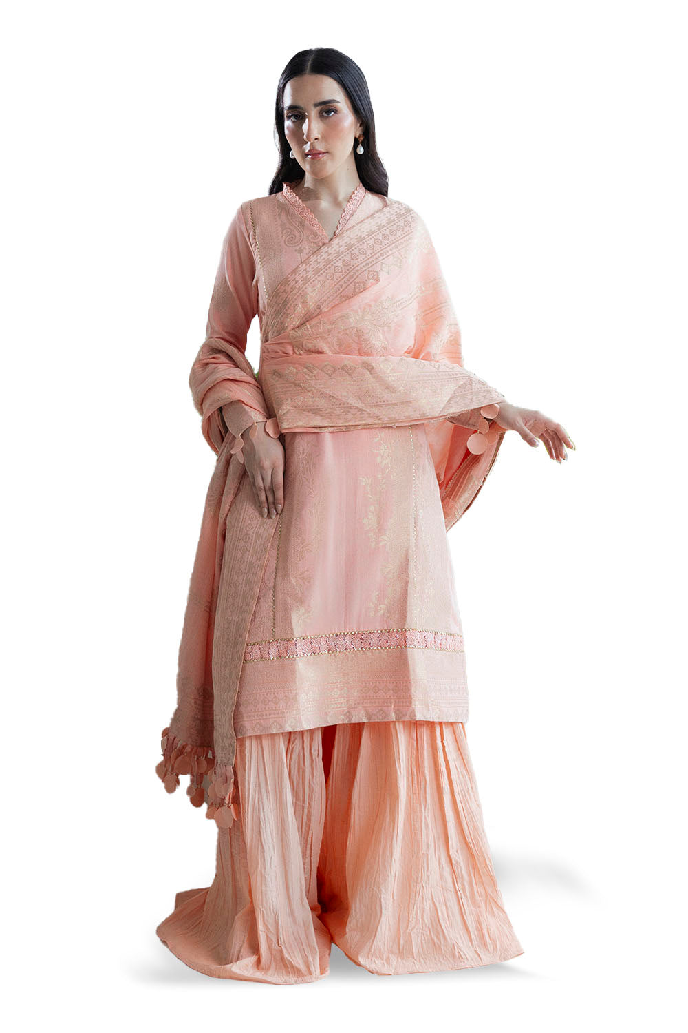 UAE-3 Piece Jacquard Suit with Dupatta FE-52126