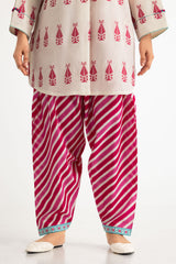 UAE- Jacquard Dyed Shirt And Cambric Trouser
