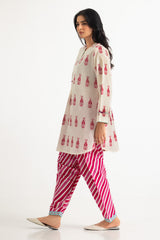 UAE- Jacquard Dyed Shirt And Cambric Trouser