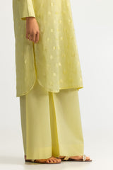 UAE- Jacquard Embellished Shirt And Dyed Trouser