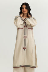 UAE-Jacquard Printed Shirt And Dyed Trouser