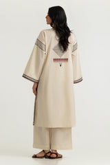 UAE-Jacquard Printed Shirt And Dyed Trouser