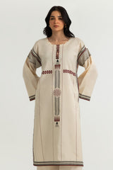 UAE-Jacquard Printed Shirt And Dyed Trouser