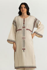 UAE-Jacquard Printed Shirt And Dyed Trouser