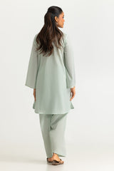UAE- Jacquard Shirt And Dyed Trouser