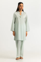 UAE- Jacquard Shirt And Dyed Trouser