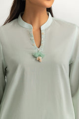 UAE- Jacquard Shirt And Dyed Trouser