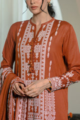 UAE-3 Piece Karandi Velvet Jacquard Suit