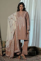 UAE-3 Piece Karandi Velvet Jacquard Suit