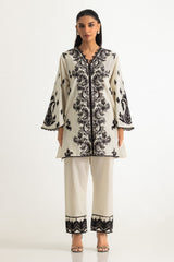 UAE- Karandi Embroidered Co-Ord Set