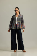 UAE-Khaddar Slub Printed Waistcoat