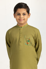UAE-Regular Fit Styling Kurta KKR-STY25-015