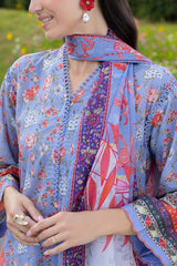 UAE-3 PIece Printed Lawn Suit