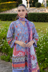 UAE-3 PIece Printed Lawn Suit
