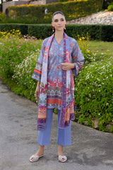 UAE-3 PIece Printed Lawn Suit