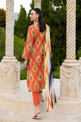 UAE-3 PIece Printed Lawn Suit