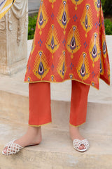 UAE-3 PIece Printed Lawn Suit