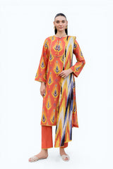 UAE-3 PIece Printed Lawn Suit