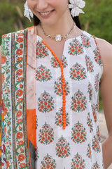 UAE-3 PIece Printed Lawn Suit