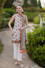 UAE-3 PIece Printed Lawn Suit
