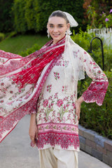 UAE-3 PIece Printed Lawn Suit