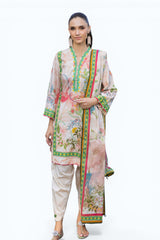 UAE-3 PIece Printed Lawn Suit