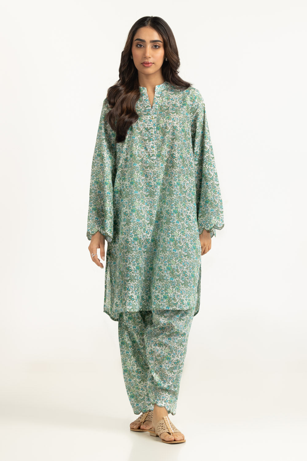 UAE-Lawn Printed Co-Ord Set IUSTTS-2129