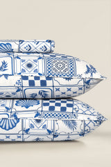 UAE-Marine Tiles T-150-1 Bed Sheet Set
