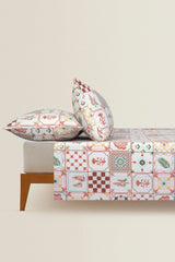 UAE-Marine Tiles T-150 Bed Sheet Set
