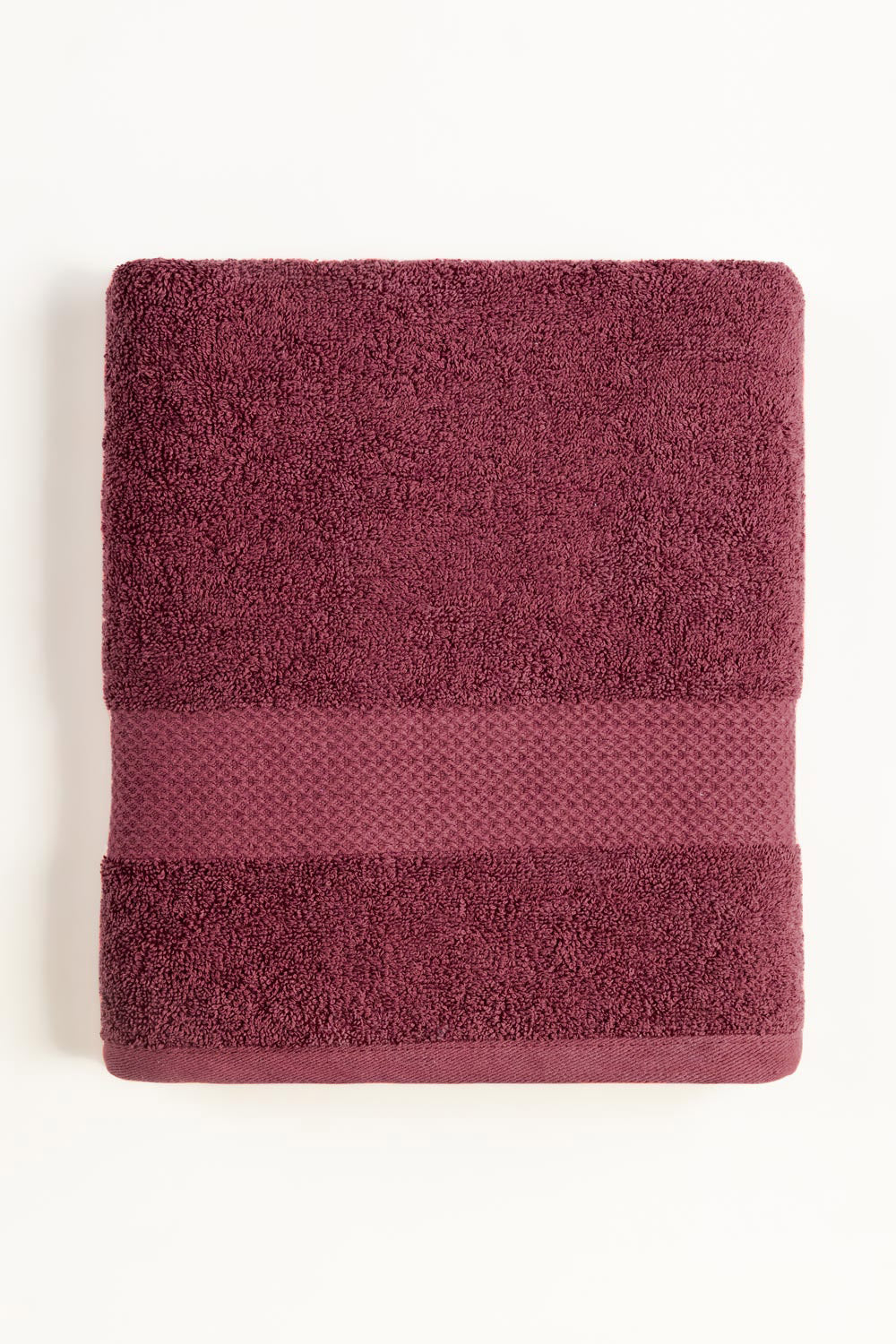UAE-Maroon Dyed Bath Towel 25