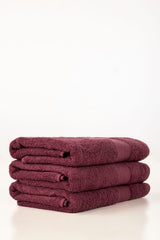 UAE-Maroon Dyed Bath Towel 25