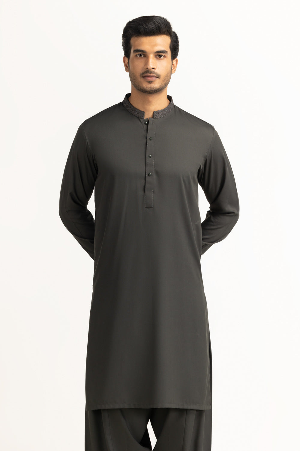 UAE- Regular Fit Embroidered Suits