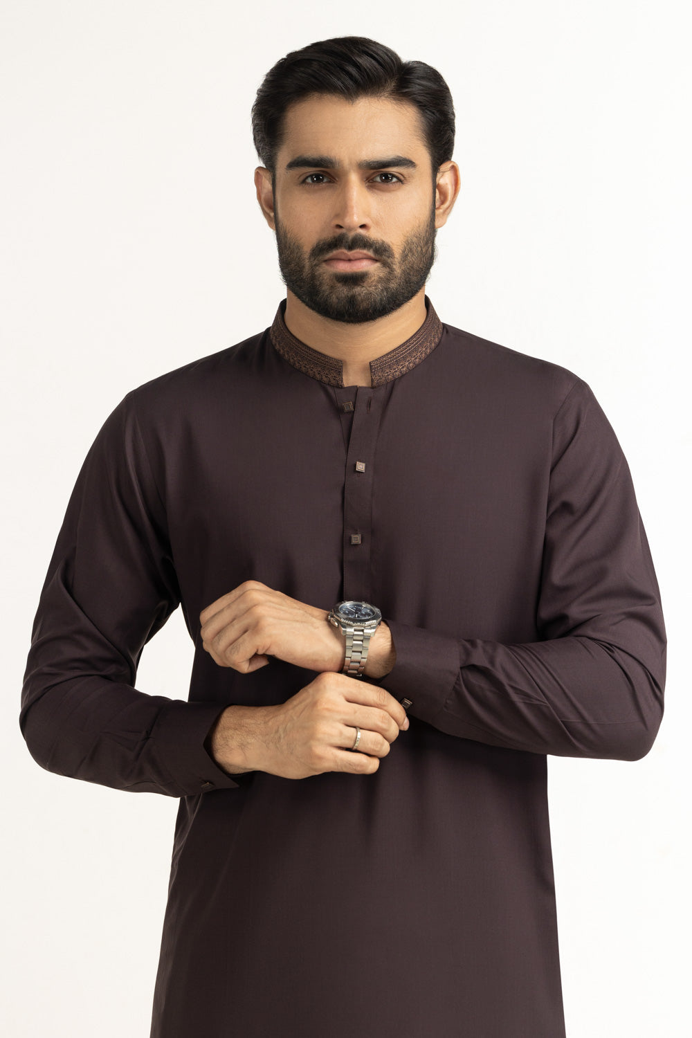UAE-Regular Fit Embroidered Suits SK-EMB25-022