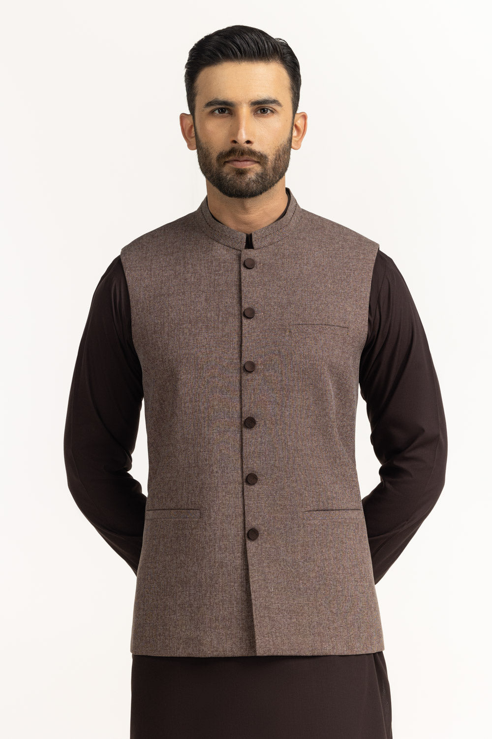 UAE-Regular Fit Styling Waist Coat WC-STY25-023