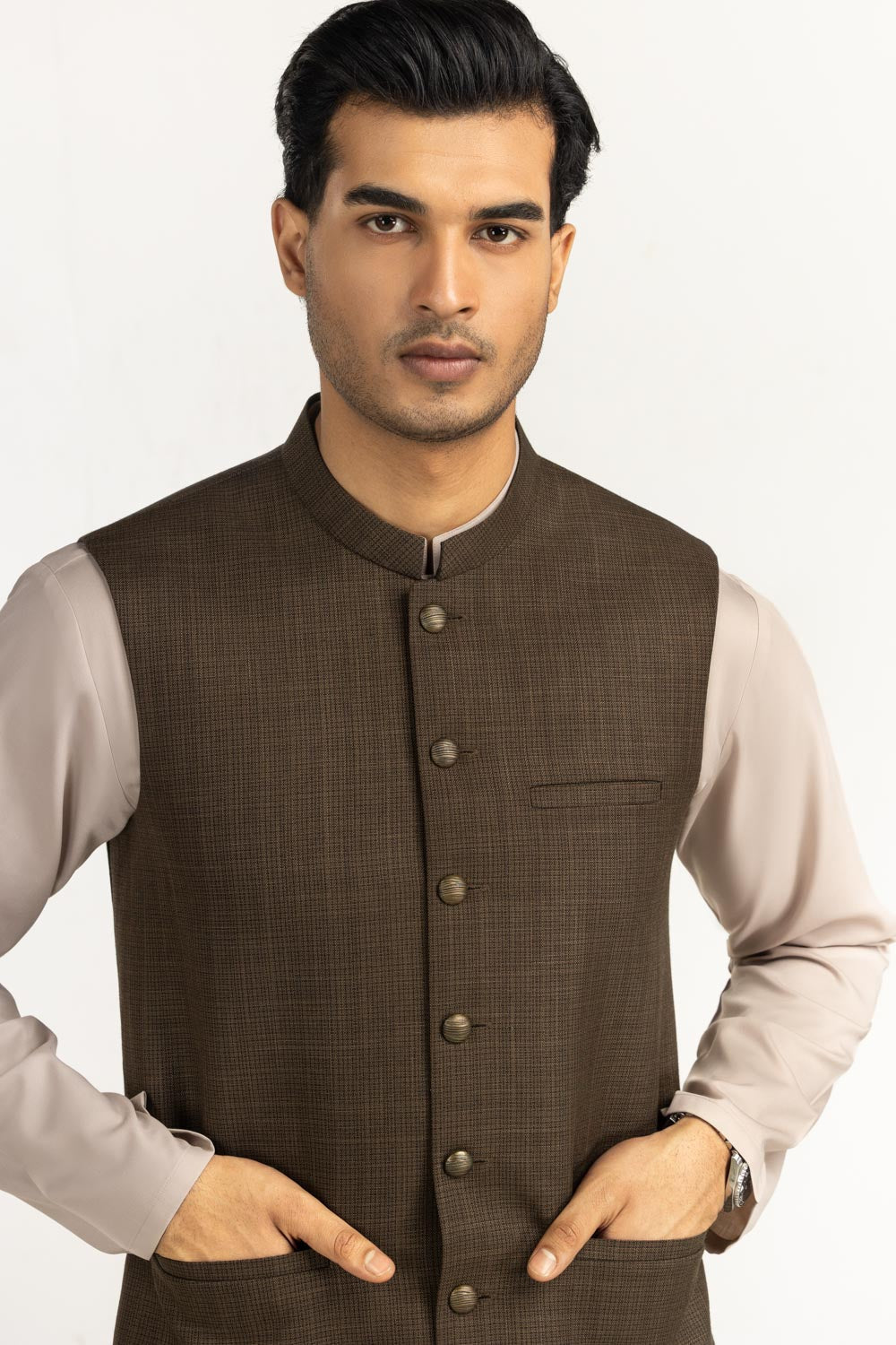 UAE-Regular Fit Styling Waist Coat