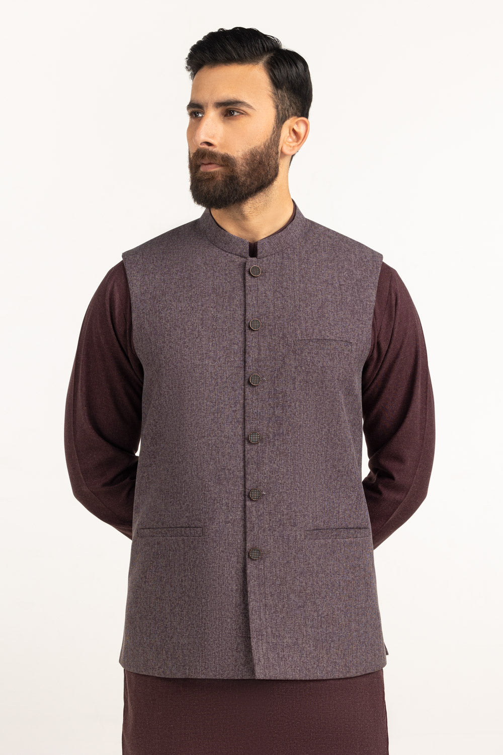 UAE-Regular Fit Basic Waistcoat WC-STY25-024