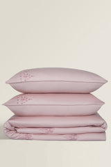 UAE-Morganite T-400 Embroidered Quilt Cover Set